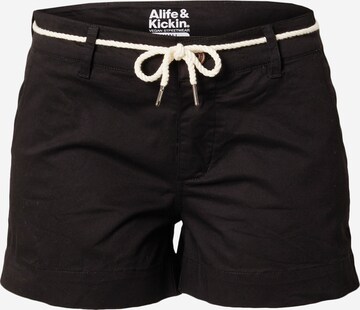 regular Pantaloni chino di Alife and Kickin in nero: frontale