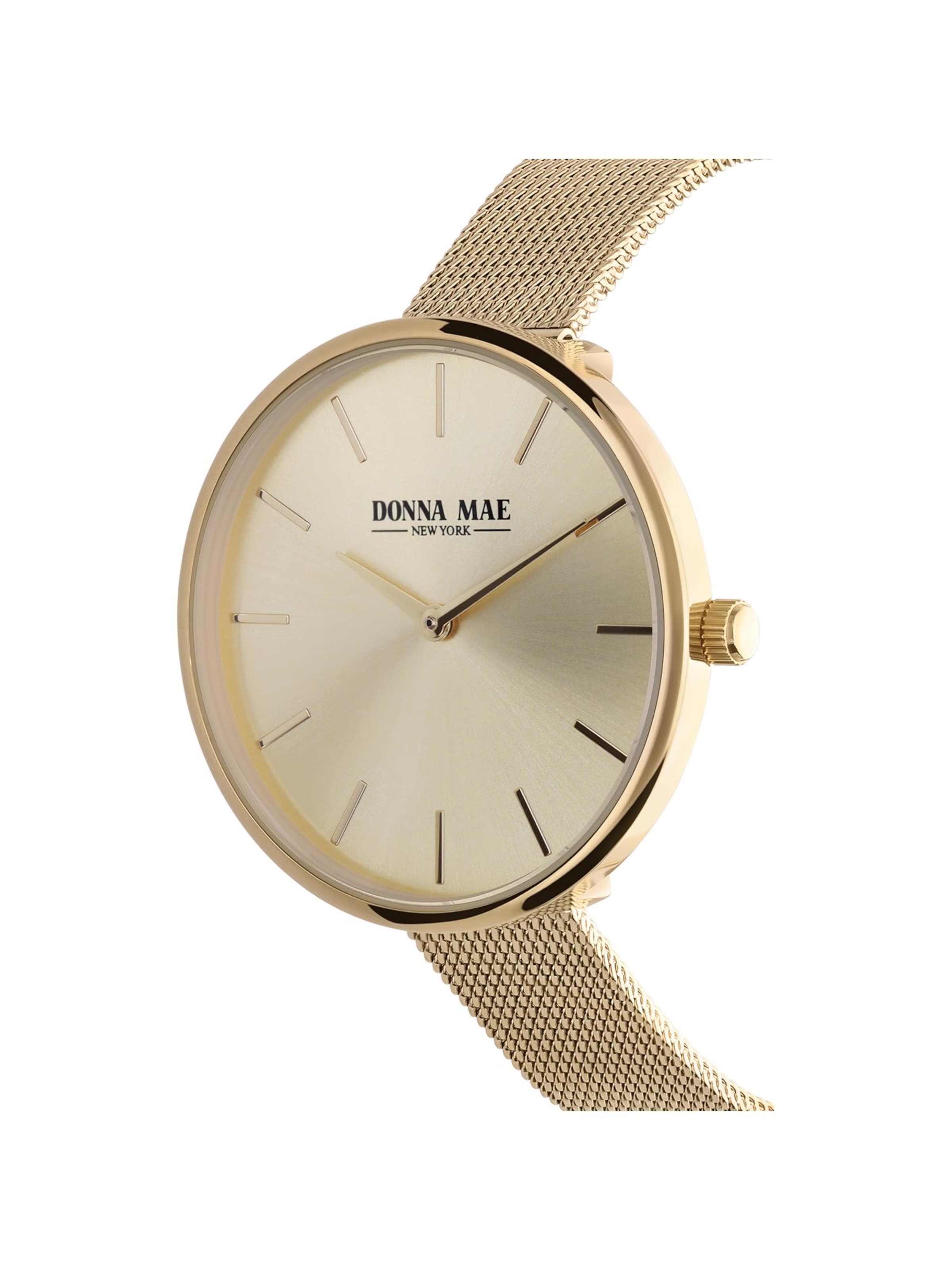Lucardi Analog Watch 'Masche' in Gold