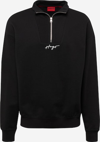 HUGO Sweatshirt 'Dogota' in Black: front