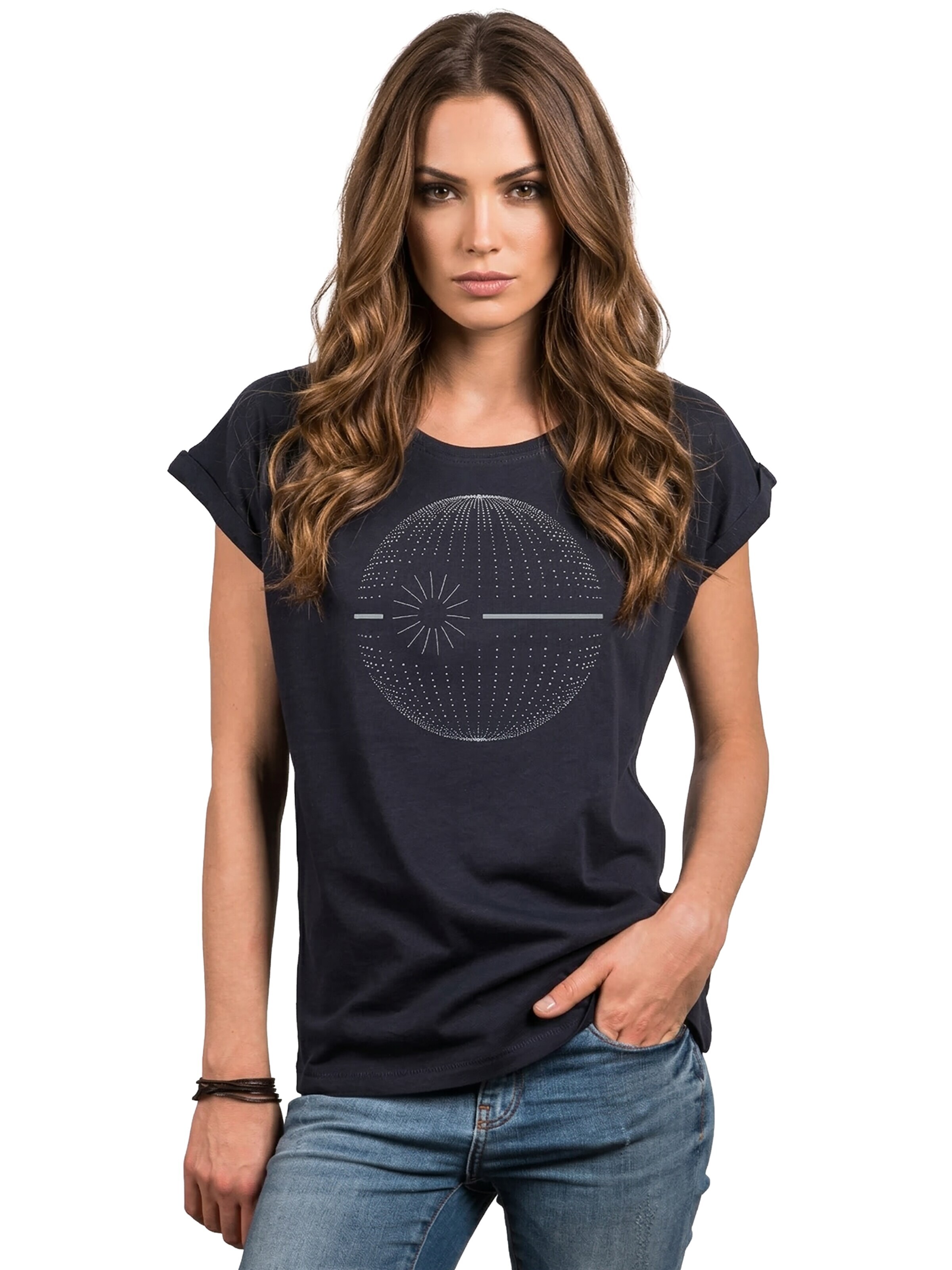 MAKAYA Shirt 'Dot Star' in Blue: front