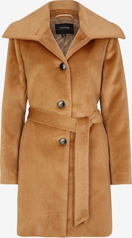 COMMA Between-Seasons Coat in Brown: front