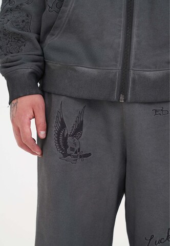 Regular Pantalon Ed Hardy en gris