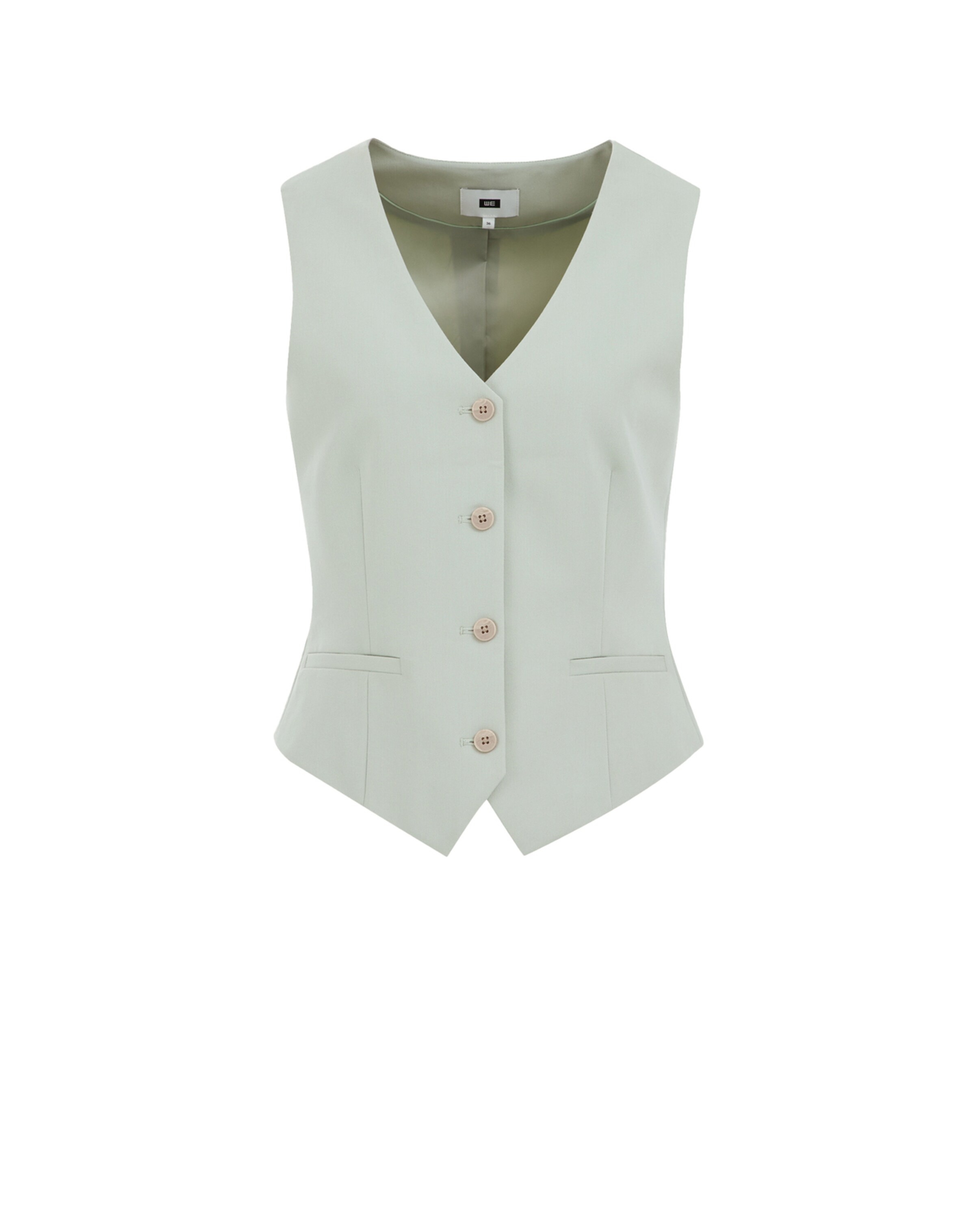 WE Fashion Жилет от костюма в Зеленый: спереди