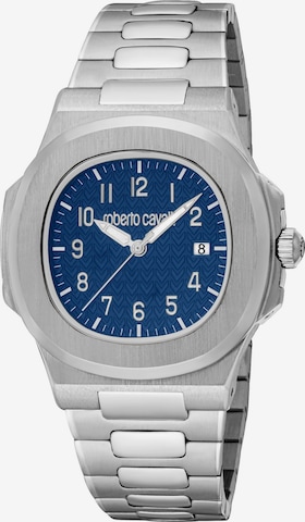 Just Cavalli Analoguhr in Blau: Vorderseite