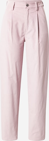 JAN 'N JUNE Pleat-Front Pants 'HEDDA' in Pink: front