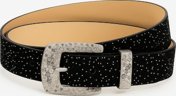 COLLEZIONE ALESSANDRO Belt 'Sparkle' in Black: front