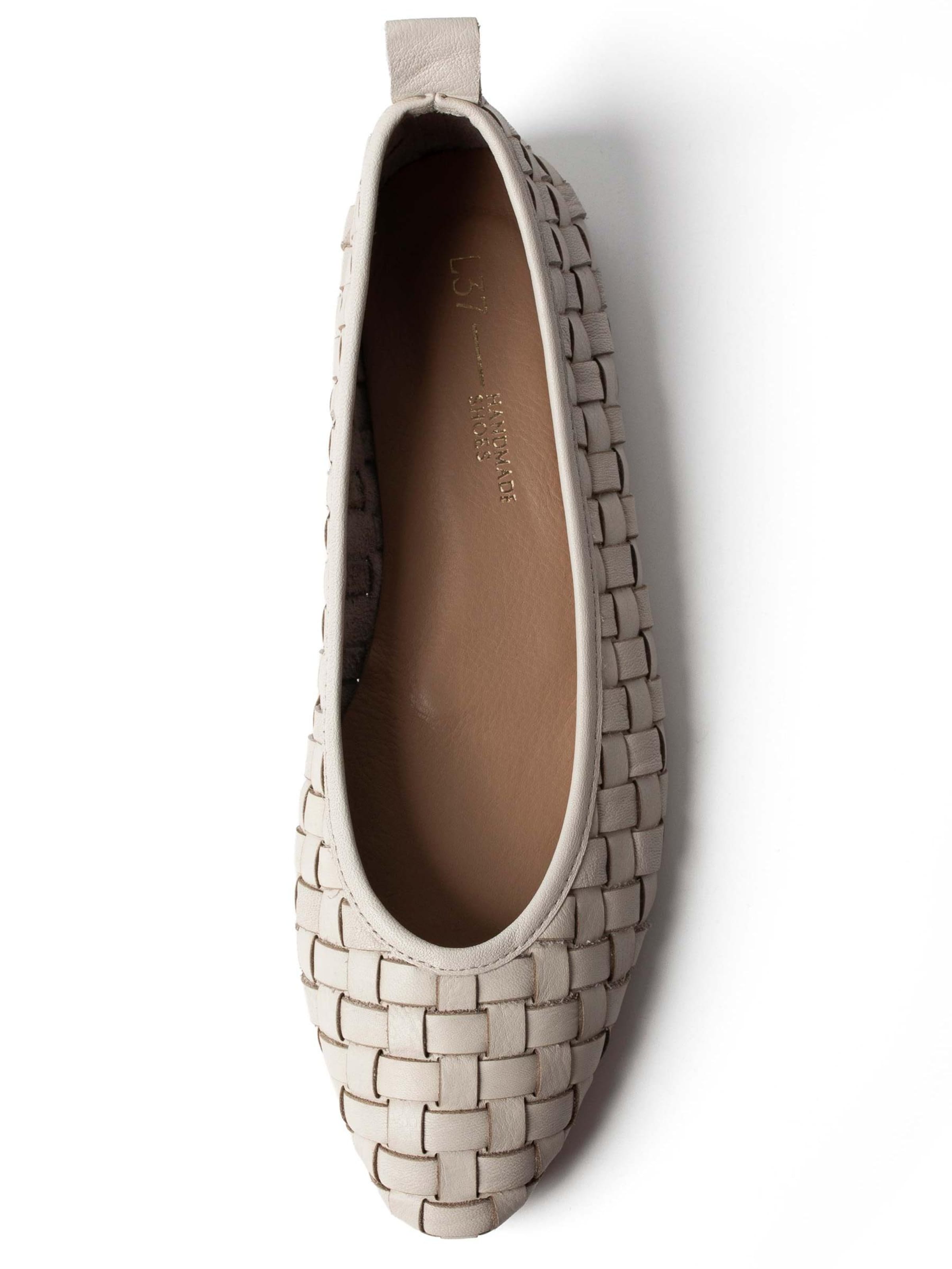 L37 HANDMADE SHOES Slipper 'HEARTBEATS ON THE SHORE' i hvid