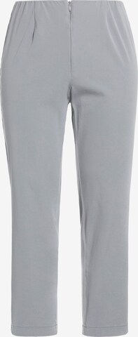 Ulla Popken Regular Pleated Pants in Grey: front