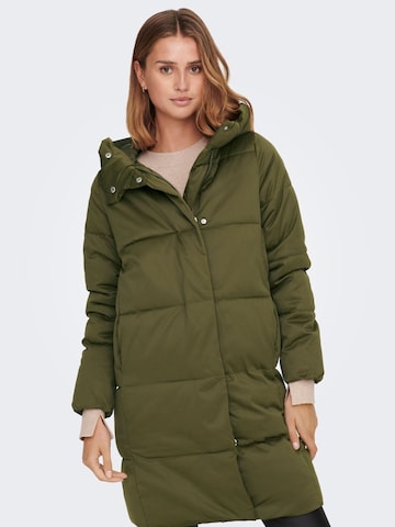 JDY Between-seasons coat 'Mustang' in Green: front