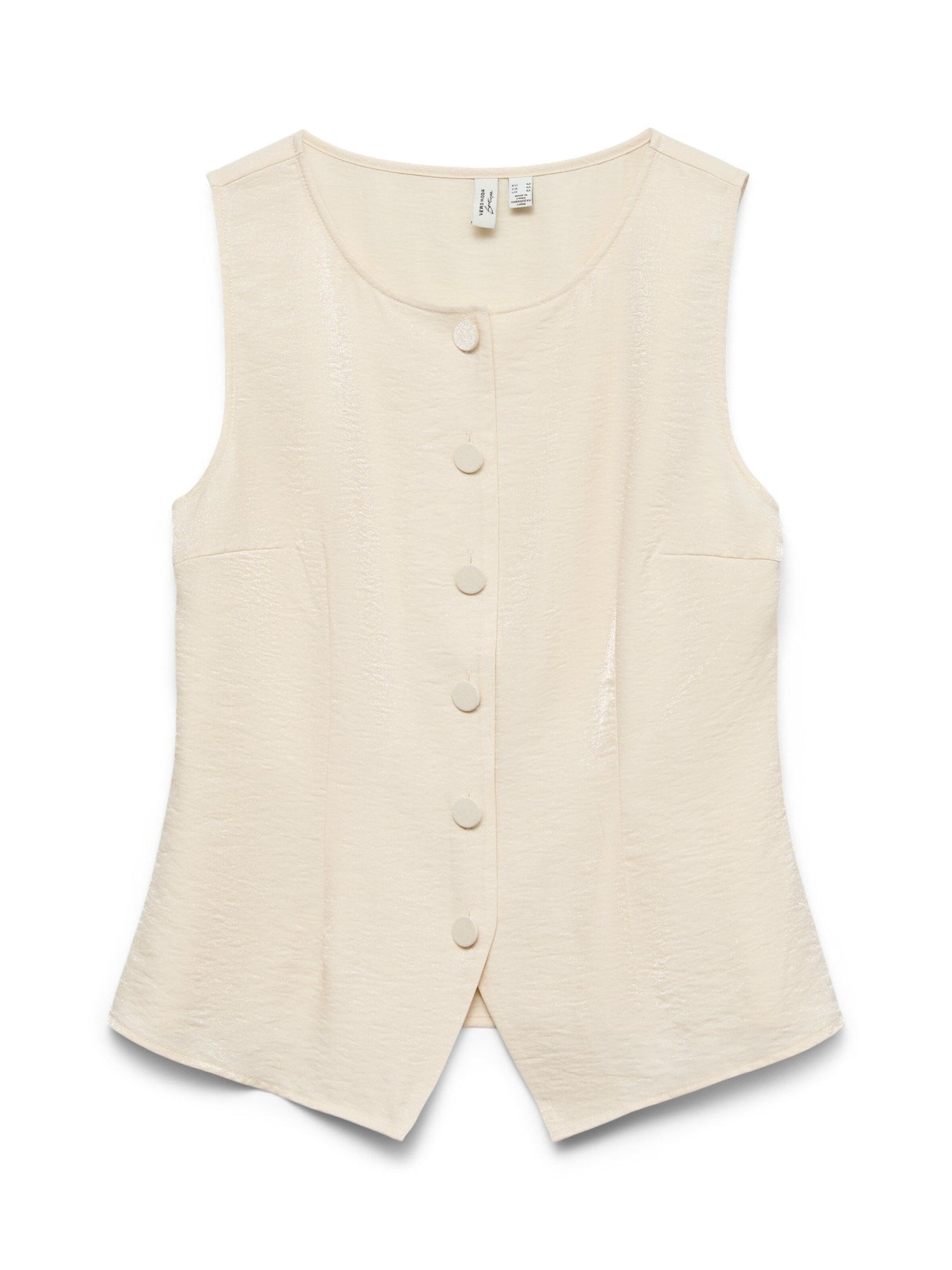 VERO MODA - Chaleco 'VMGIACCA' en blanco: frente