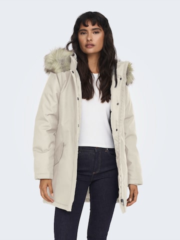 Parka d’hiver 'ONLNEWKATY' ONLY en beige : devant