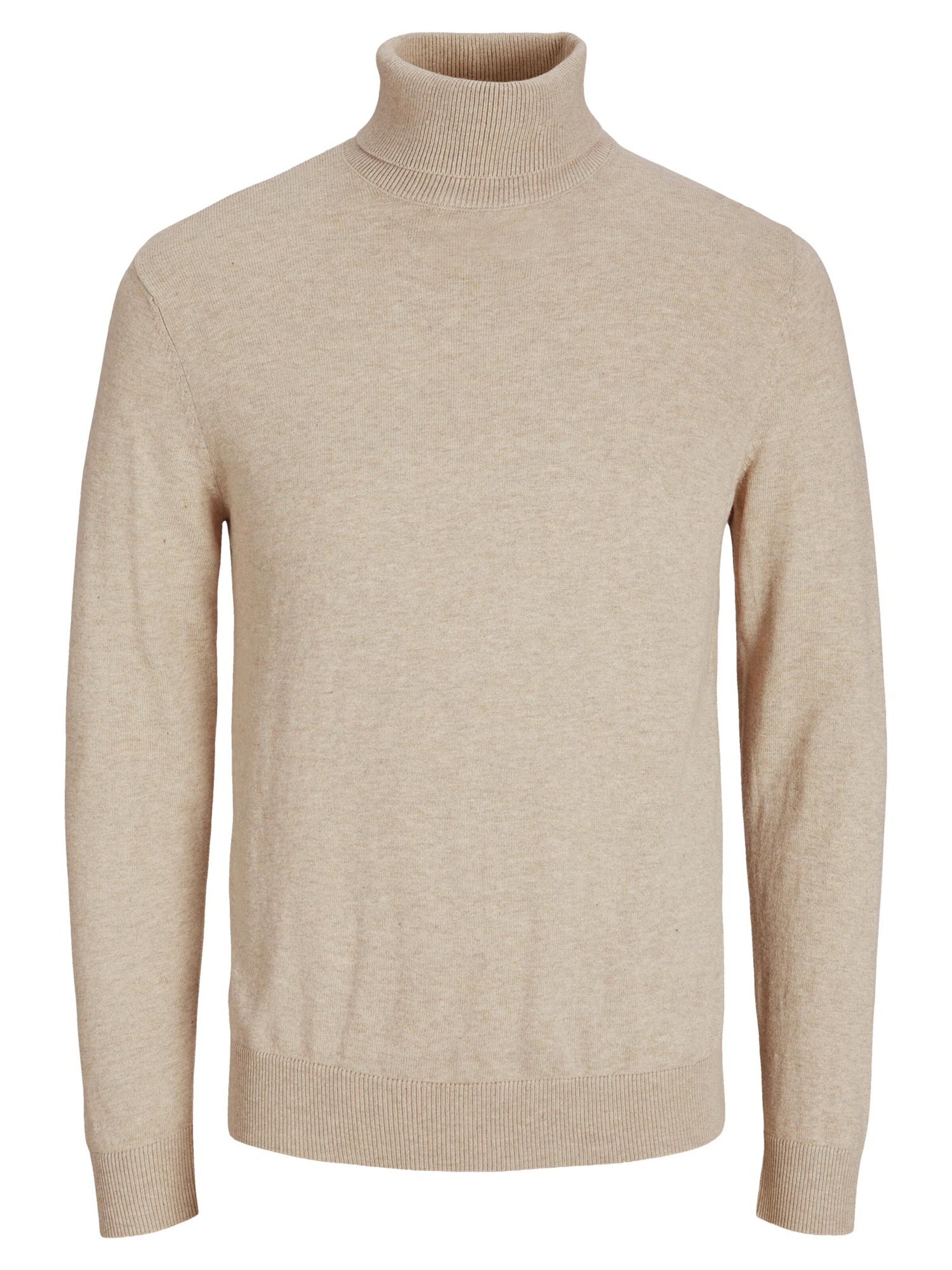 JACK & JONES Pullover 'Emil Knit'‌‌‌‌ in Beige: Vorderseite