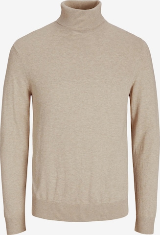 JACK & JONES Pullover 'Emil Knit' in Beige: Vorderseite