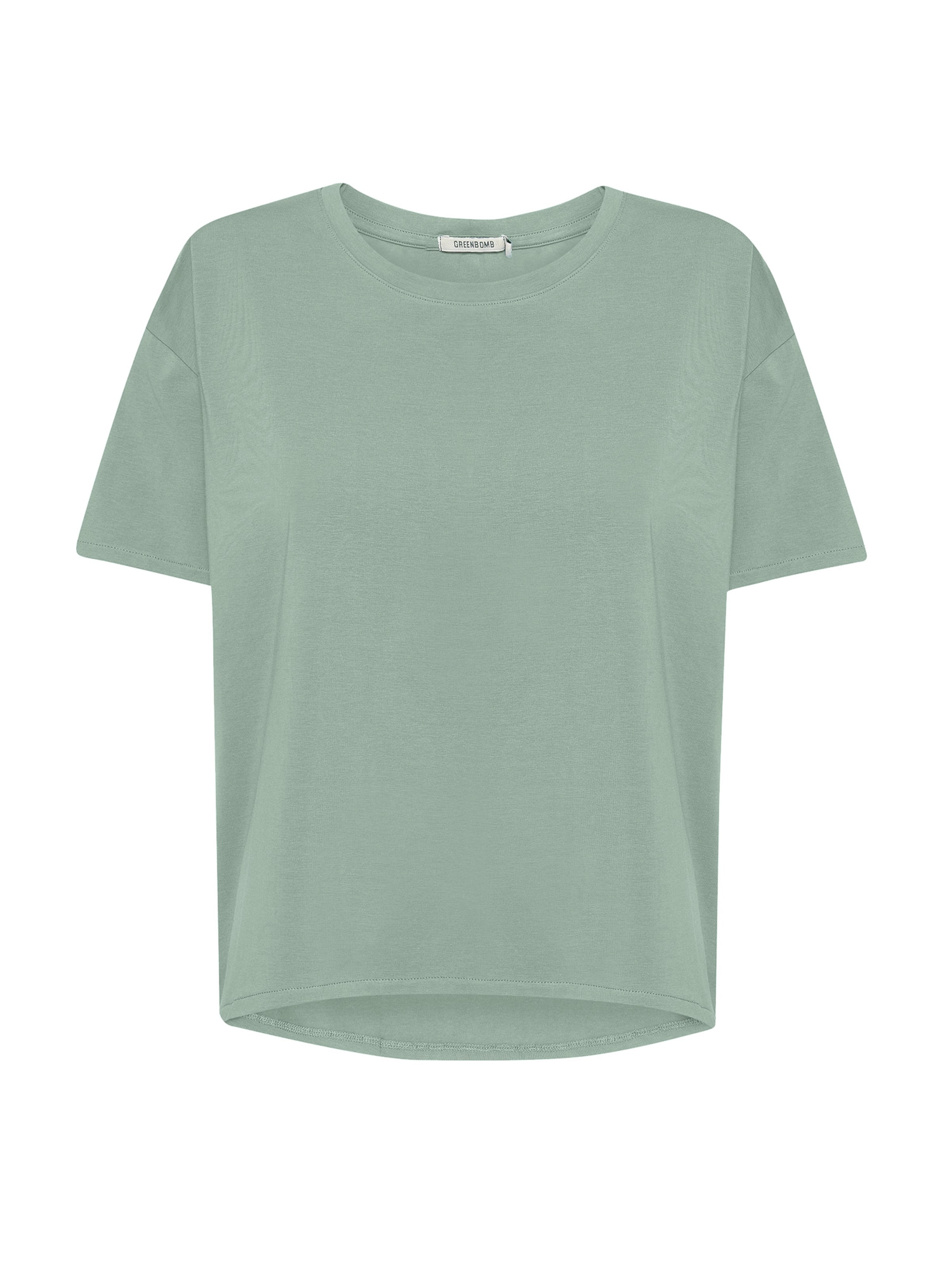 GREENBOMB Oversized shirt 'Feel' in Green: front