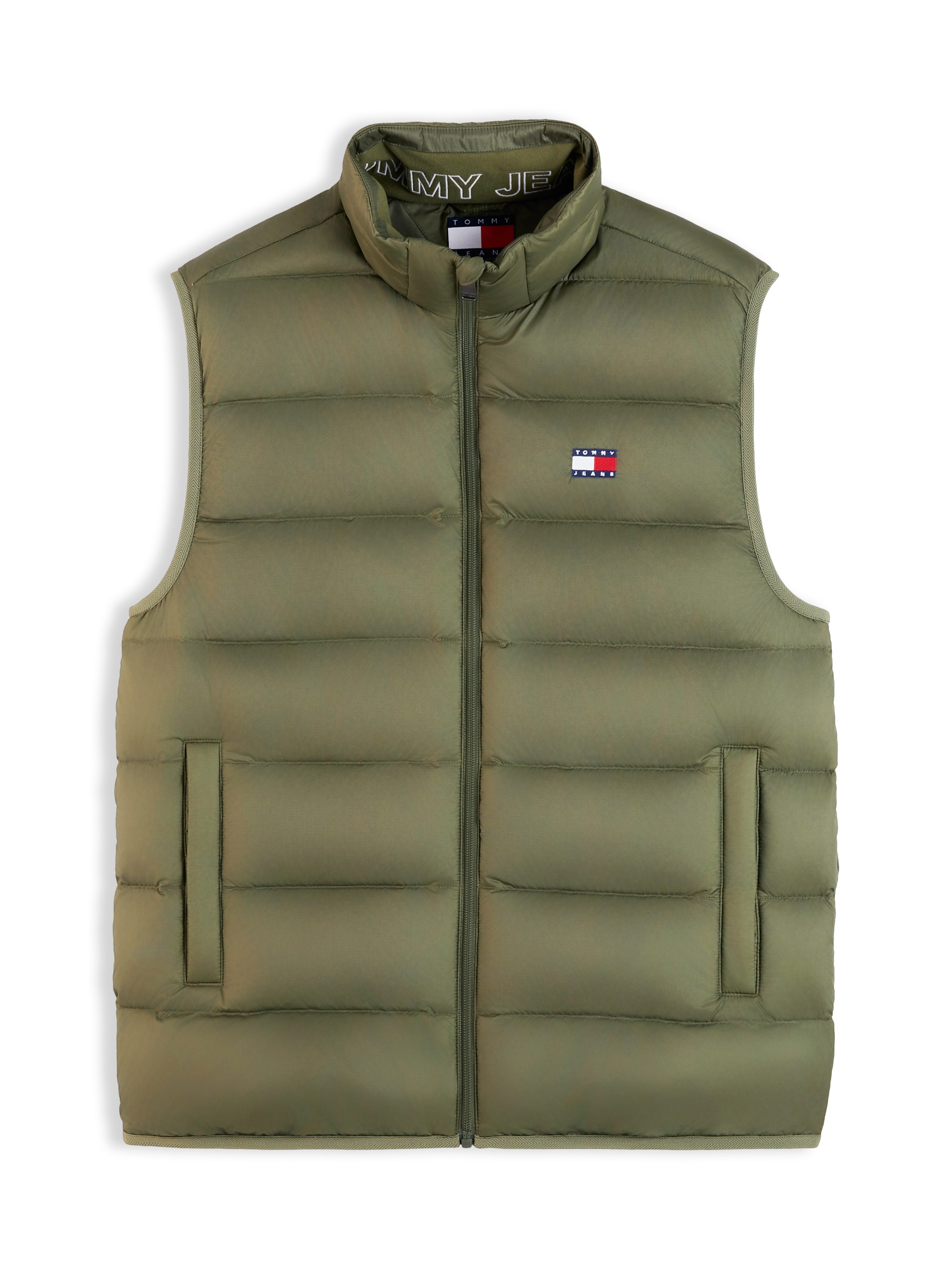 Tommy Jeans Жилетка в Зеленый: спереди