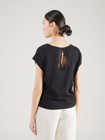 QS T-Shirt in Schwarz