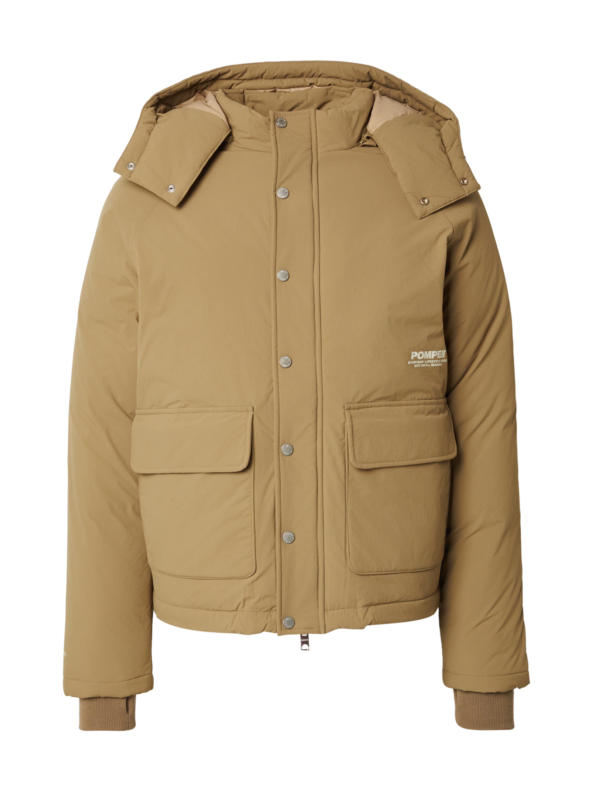 POMPEII Χειμερινό μπουφάν σε μπεζ: μπροστά