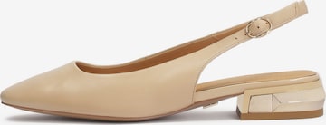 Ballerina di Kazar in beige: frontale