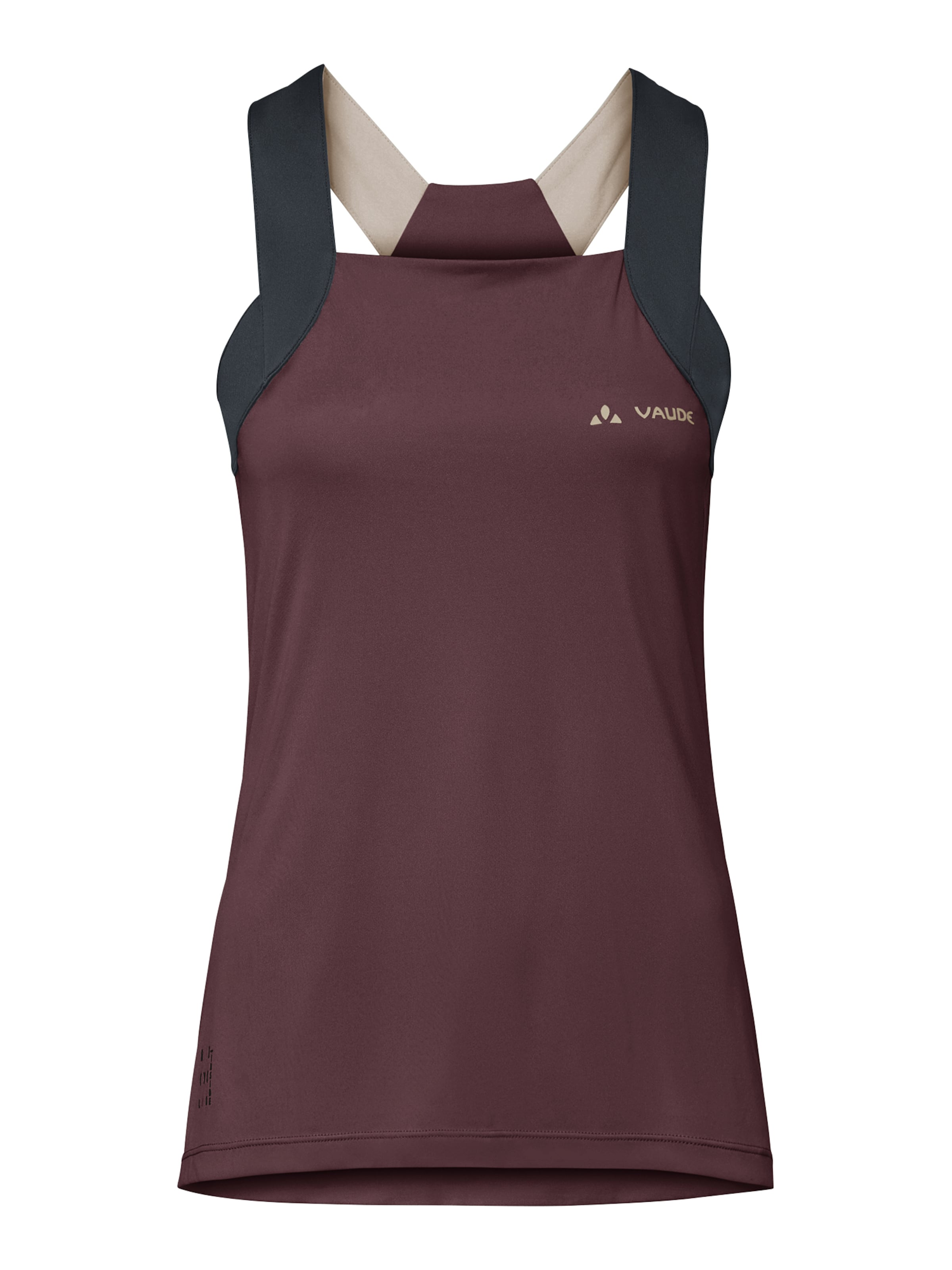 VAUDE Sporttop 'Matera' in Bruin: voorkant