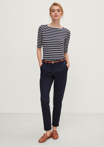 Coupe slim Pantalon chino COMMA en bleu : devant