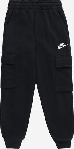 Nike Sportswear Tapered Pants in Black: front