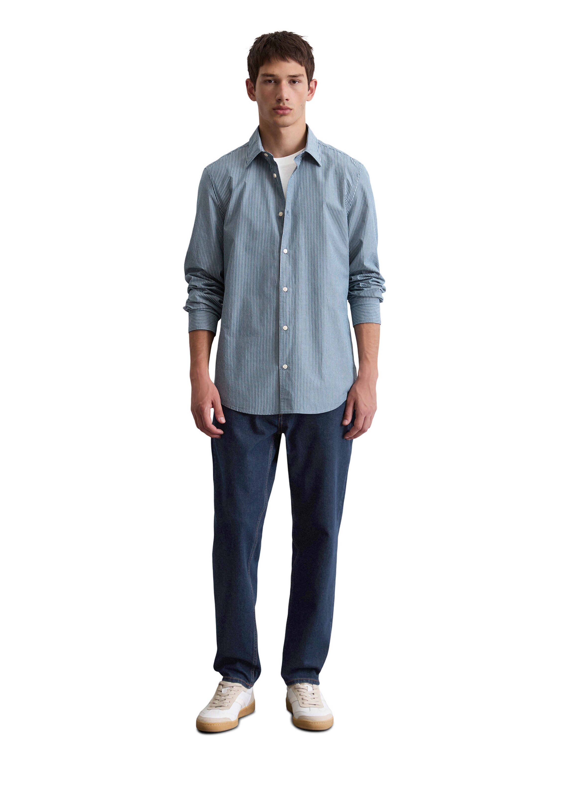 Marc O'Polo Regular fit Button Up Shirt in Blue