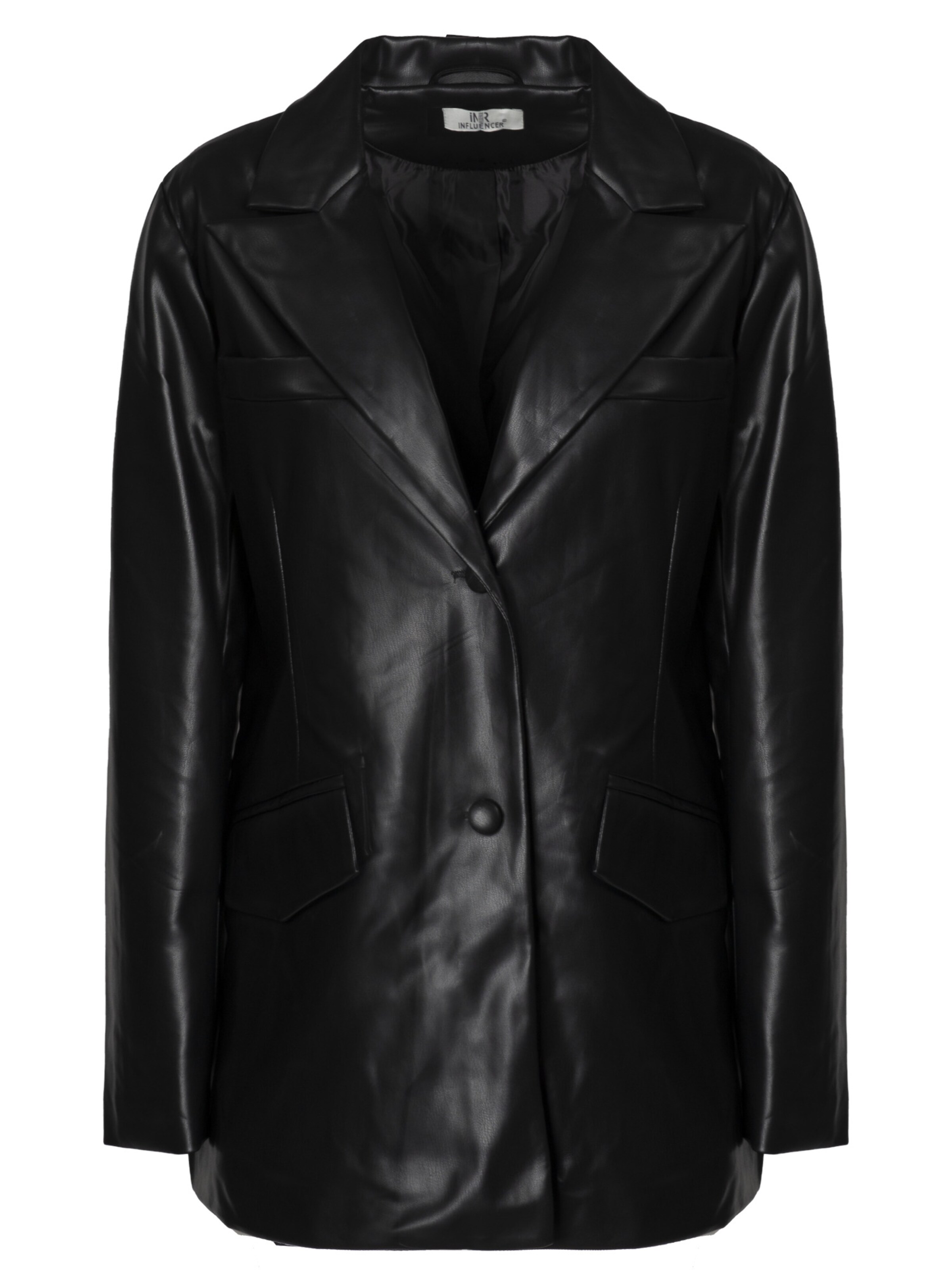 Influencer - Blazer 'Faux' en negro: frente
