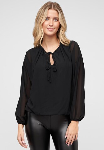 Cloud5ive Bluse in Schwarz: Vorderseite