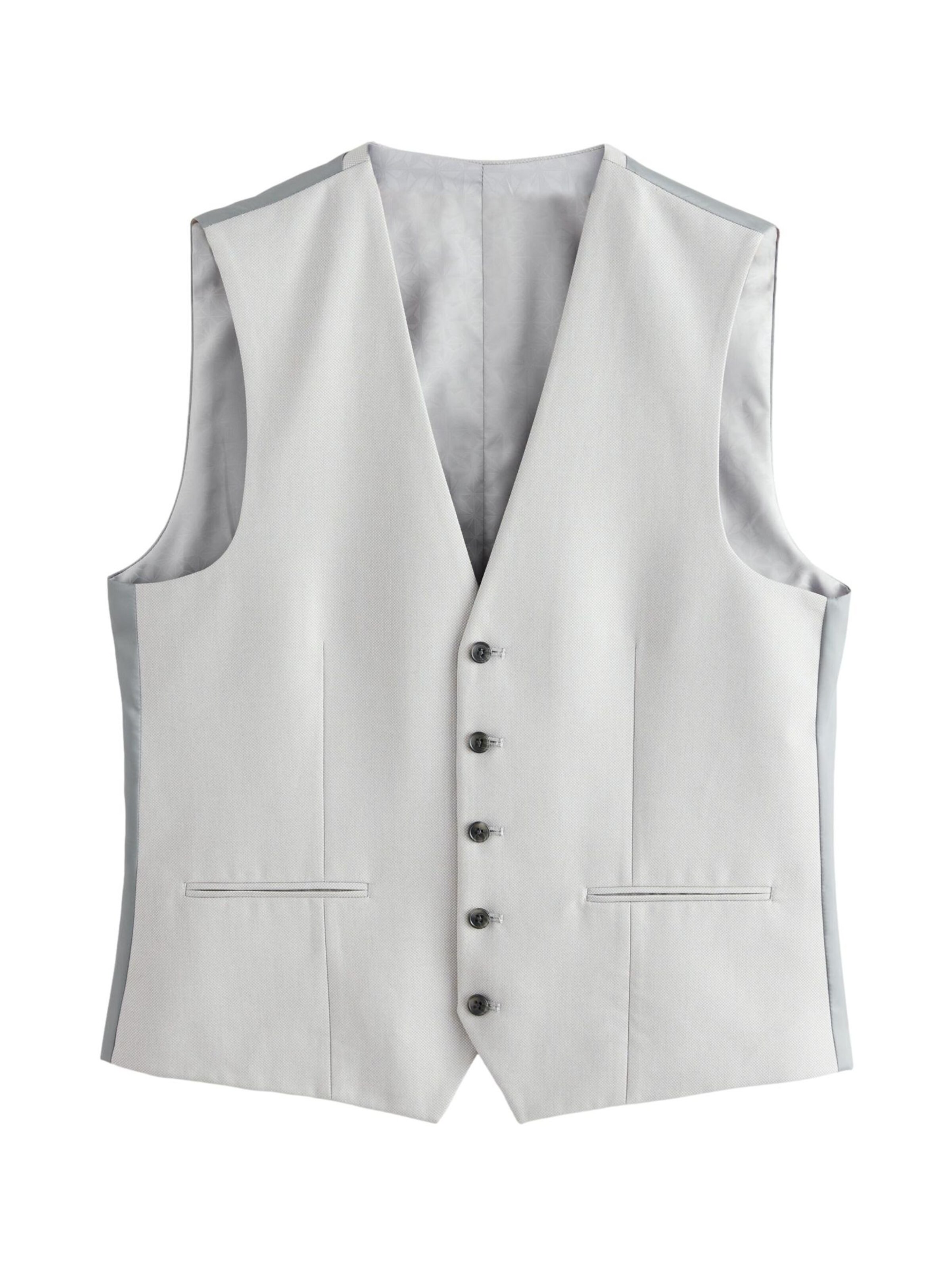 Next Suit vest in Beige: front