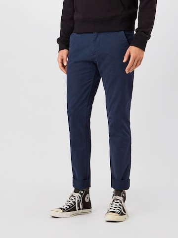 Tommy Jeans Slimfit Chino 'Scanton' in Blauw: voorkant