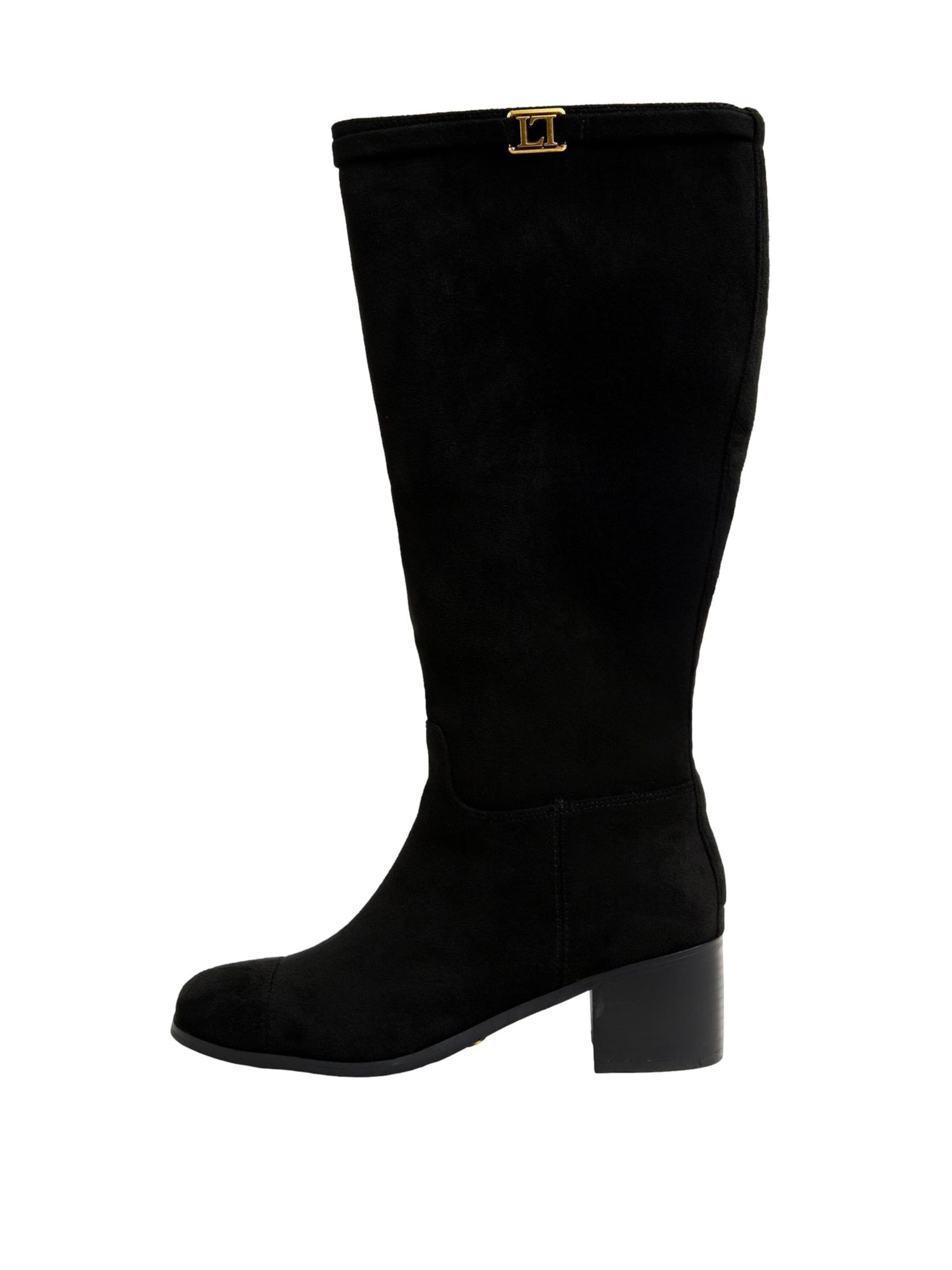 Lipsy Stiefel in Schwarz: Vorderseite