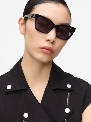 Karl Lagerfeld - Óculos de sol ' AUTOGRAPH LOGO ' em preto: frente