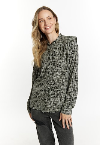 DreiMaster Vintage Blouse 'Imane' in Zwart: voorkant