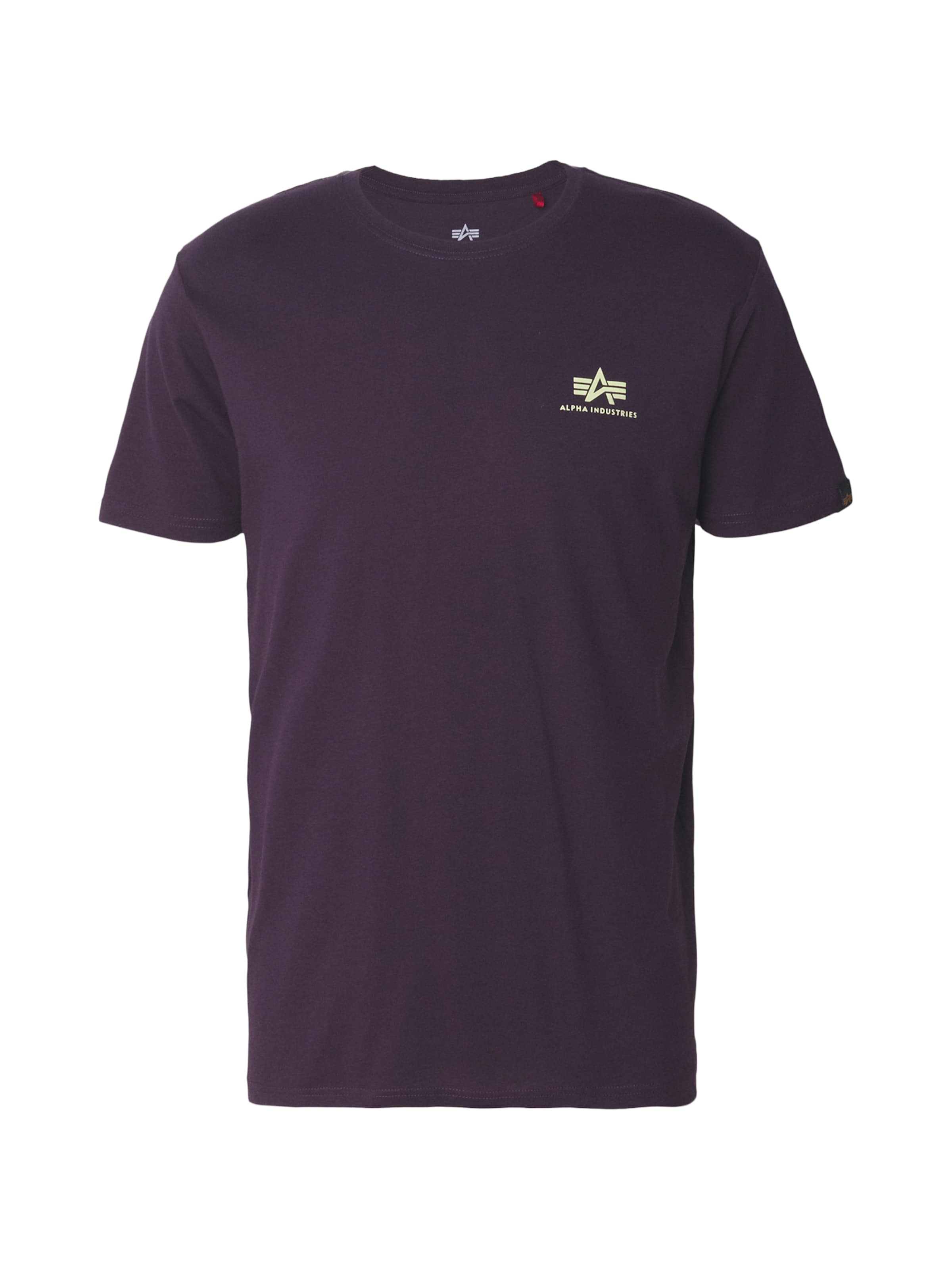 ALPHA INDUSTRIES T-Shirt in Lila: Vorderseite