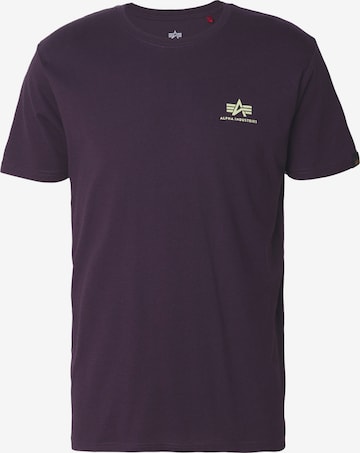 ALPHA INDUSTRIES T-Shirt in Lila: Vorderseite