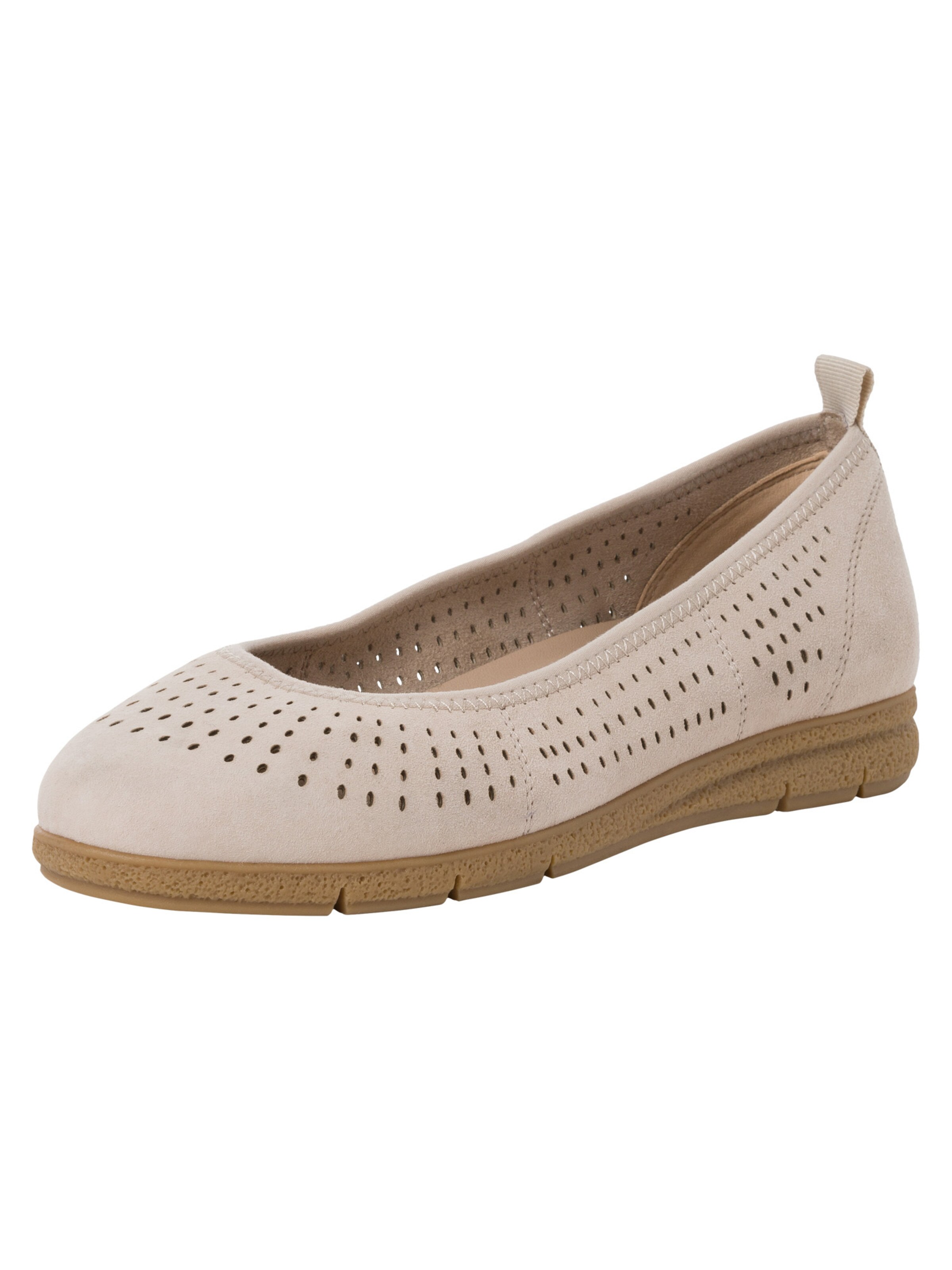 Tamaris Ballerina in Beige: Vorderseite