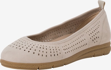 Tamaris Ballerina in Beige: voorkant