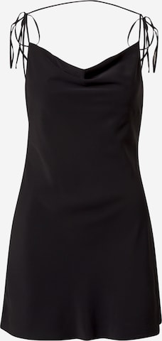 Rochie de cocktail de la Abercrombie & Fitch pe negru: față