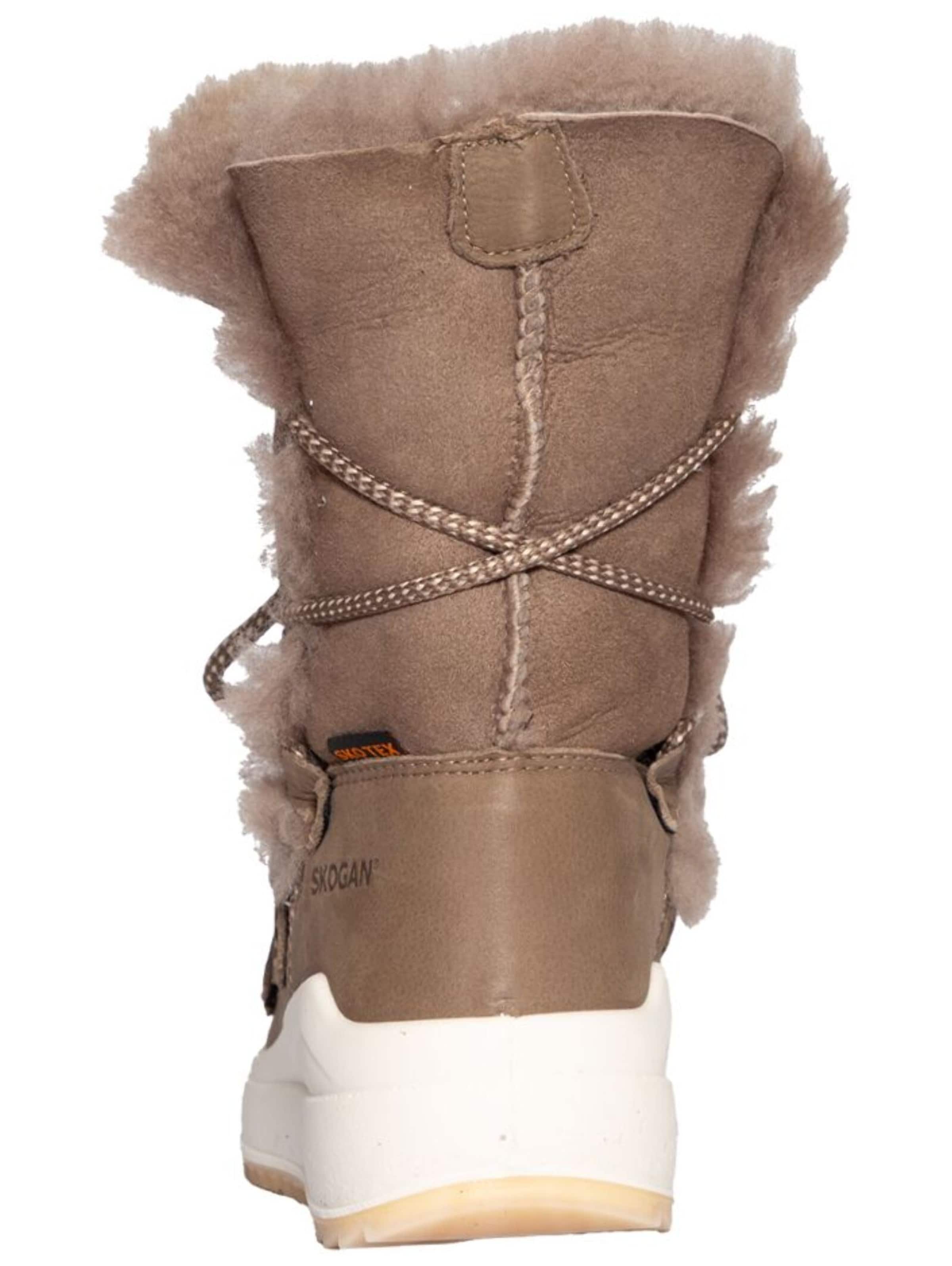SKOGAN Snow boots in Brown: back