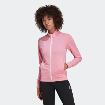 ADIDAS SPORTSWEAR Trainingsjack 'Entrada' in Roze: voorkant