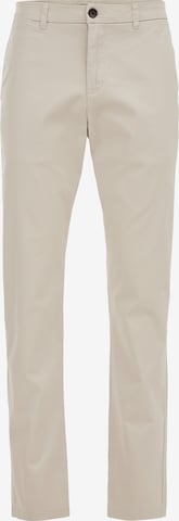 Coupe slim Pantalon chino WE Fashion en beige : devant