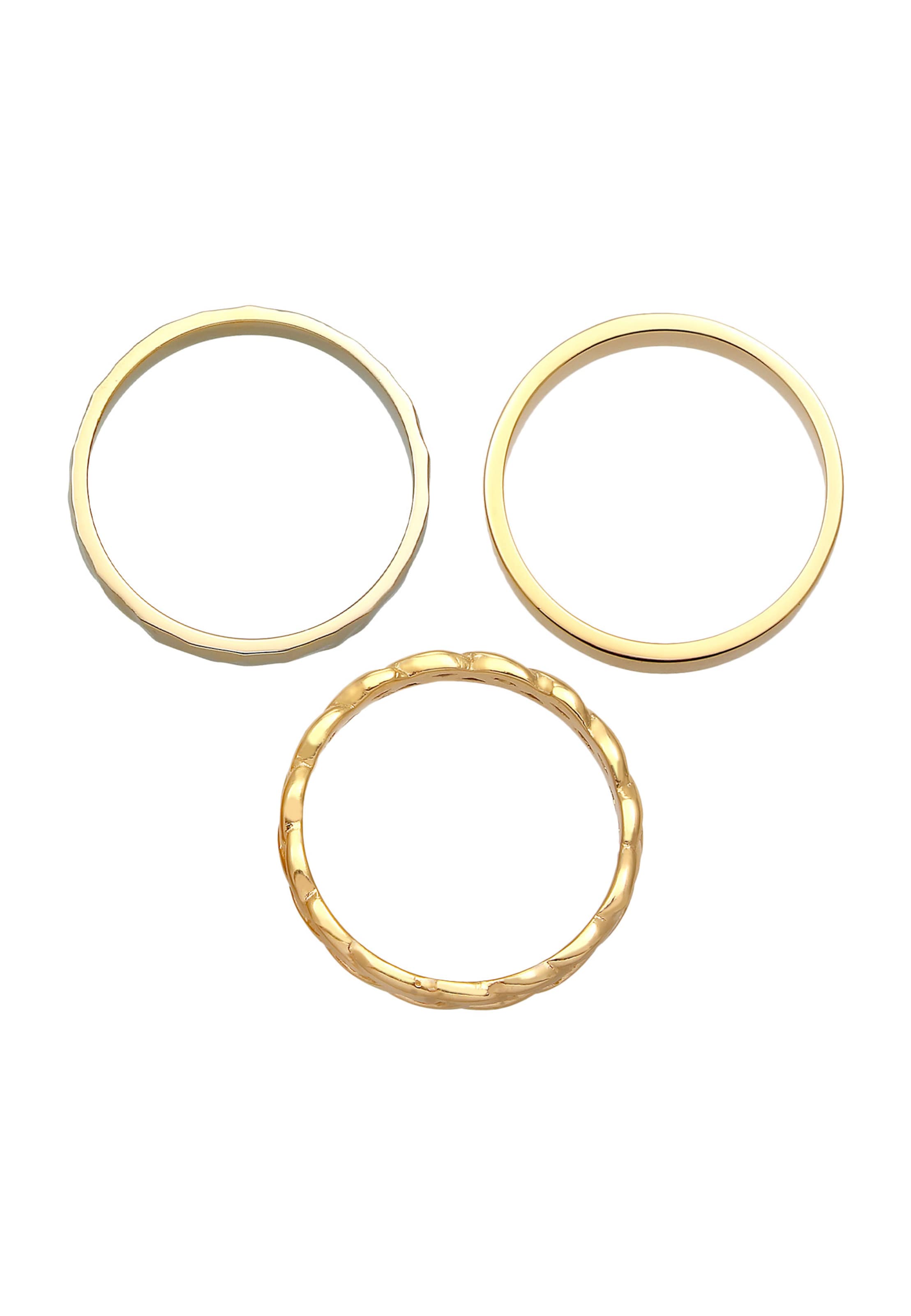 ELLI Sormus 'Organic' värissä kulta