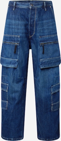 Loosefit Jeans cargo G-Star RAW en bleu : devant