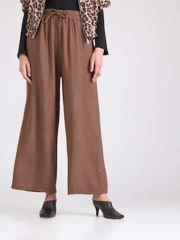 Hailys Wide leg Παντελόνι 'Mo44na' σε καφέ: μπροστά