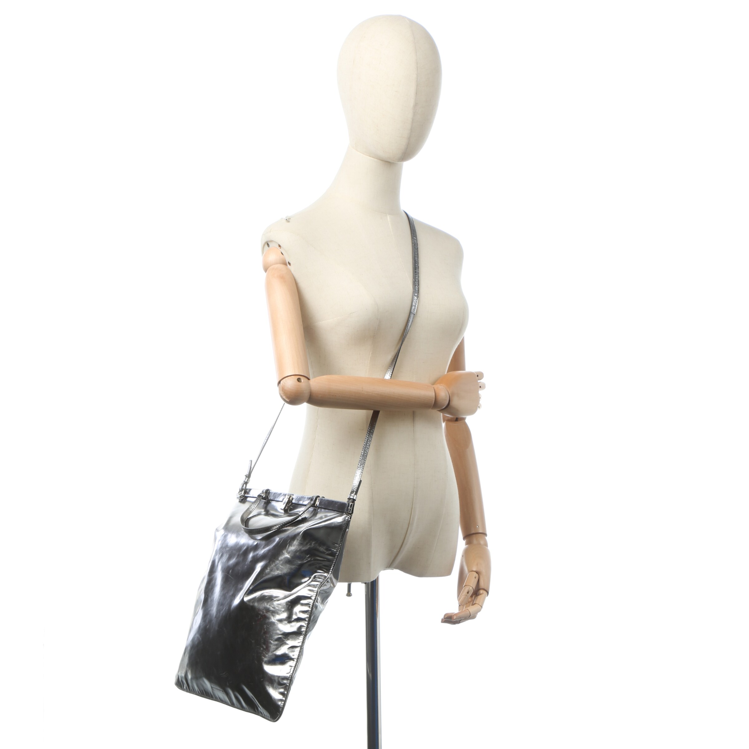 JIL SANDER Schultertasche / Umhängetasche One Size in Silber