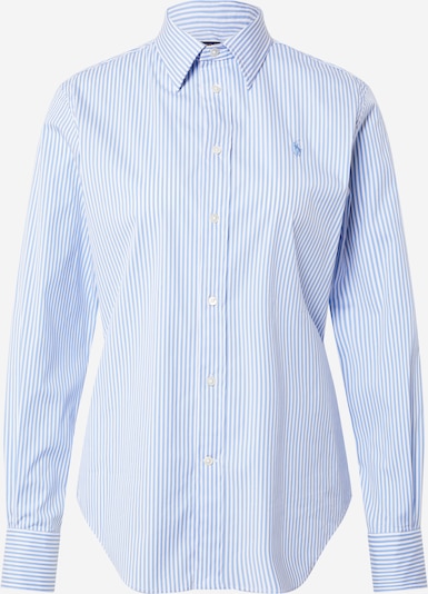 POLO RALPH LAUREN Bluse 'Georgia' i lyseblå / hvid, Produktvisning