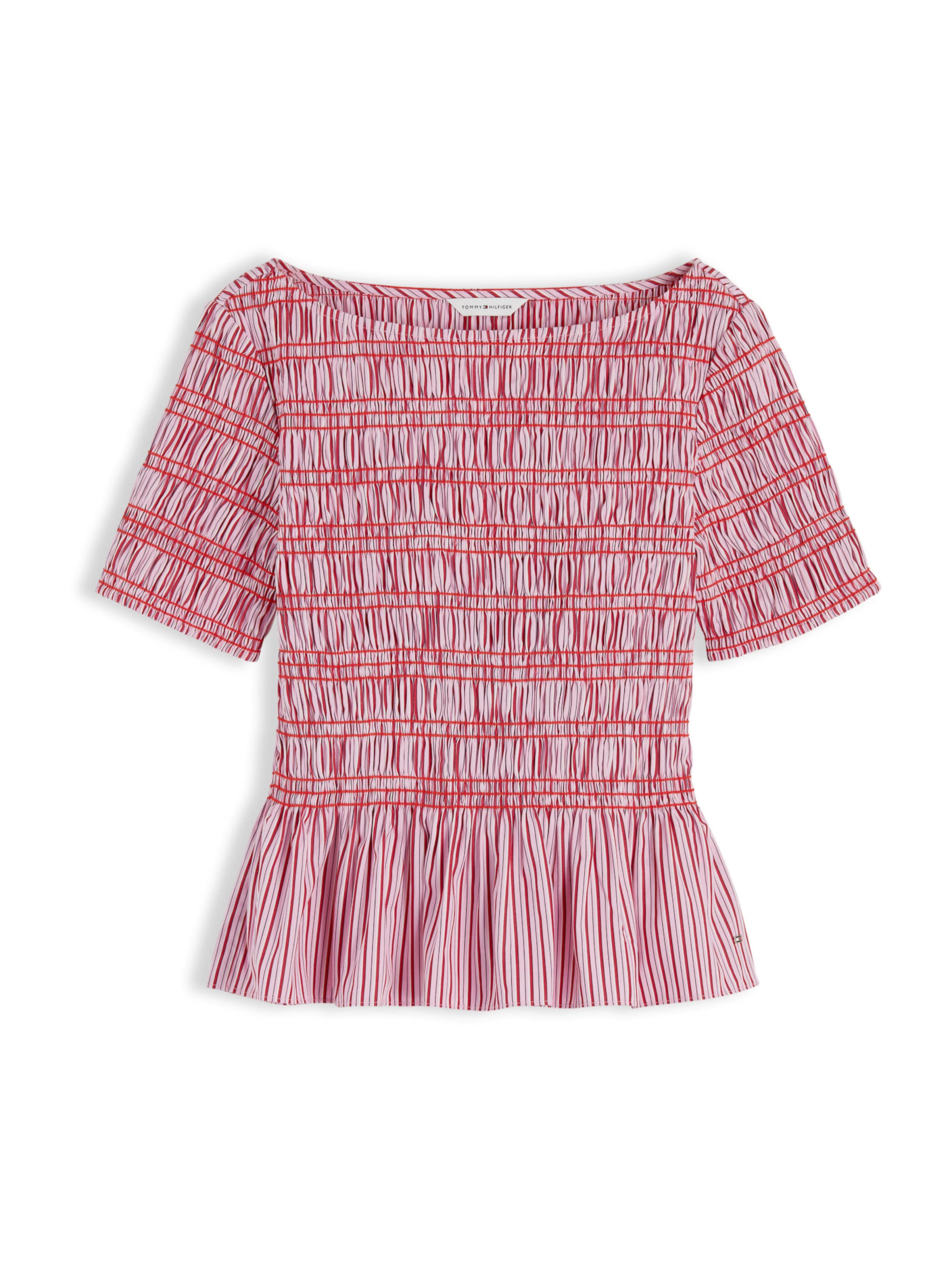 Bluză TOMMY HILFIGER pe gri metalic / roz / roz închis, Vizualizare produs