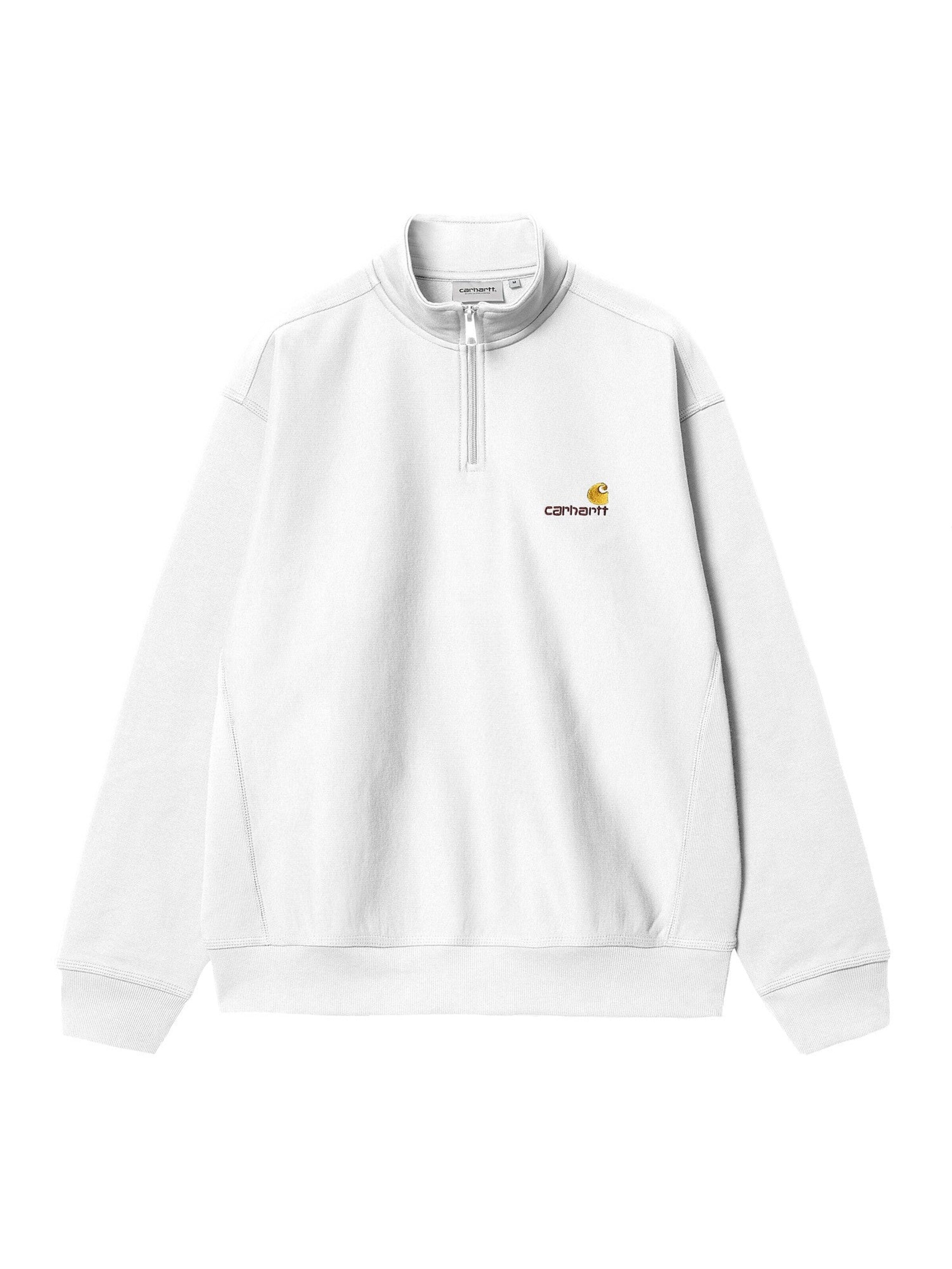 Carhartt WIP Pullover 'Half Zip American Script'‌ in S in weiß, Produktansicht