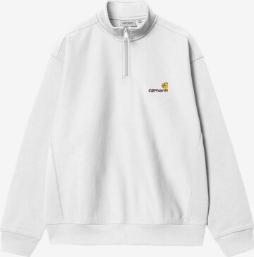Carhartt WIP Pullover 'Half Zip American Script' in Weiß: Vorderseite