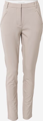 Coupe slim Pantalon chino 'Angelie Pure' FIVEUNITS en beige : devant